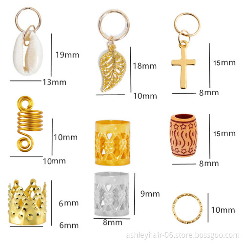 Julianna Fashion Locs Dreadlocks Traditional Ring Loc Wedding African Braid Jewelry Hair Accessories Hair Jewelry for Braids